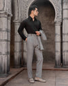 Black Premium Spread Collar Shirt