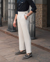 Chalk White Single-Pleat Gurkha Pant