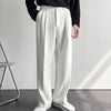 Blanc Wide-Leg Pleated Pant