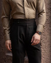 Burnt Black Wide Gurkha Pant
