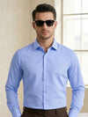 Sky Blue Cutaway Collar Shirt