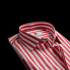 Red & White Bold Stripe Casual Shirt for Men