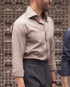 Mist Sand Cutaway Collar Shirt